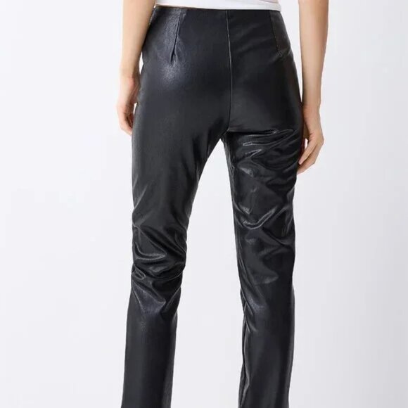 NWT Lace-up faux leather pant - Picture 2 of 3